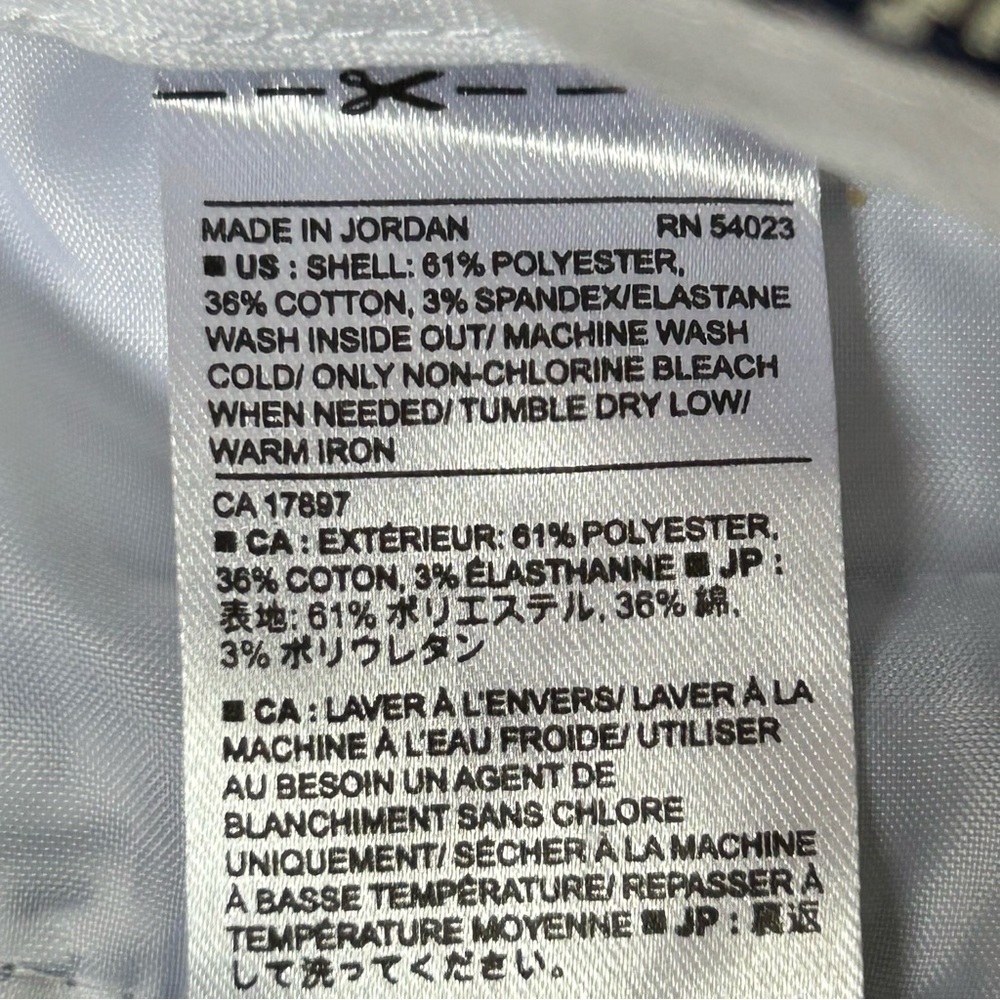NWT Banana Republic Factory Avery Blue and White Ankle-Length Pants - Picture 9 of 9